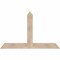 Ekena Millwork Portland Smooth Timber Gable Bracket, Douglas Fir, 60"W x 38"H x 3 1/2"D x 5 1/2"F, 15/12 Pitch GBW060X38X0406POR00SDF - alternate 1